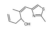 (1E,3S)-2-甲基-1-(2-甲基-4-噻唑基)-1,5-己二烯-3-醇 结构式