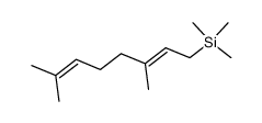 Silane, [(2E)-3,7-dimethyl-2,6-octadien-1-yl]trimethyl- 结构式
