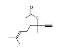 3,7-dimethyloct-6-en-1-yn-3-yl acetate 结构式