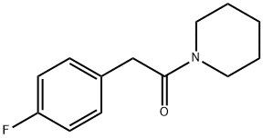2-(4-氟苯基)-1-(哌啶-1-基)乙酮 结构式