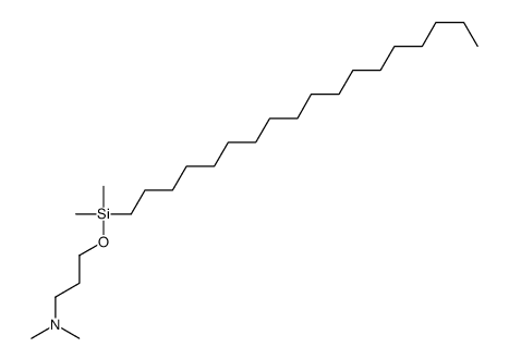 1-Propanamine, 3-[(dimethyloctadecylsilyl)oxy]-N,N-dimethyl- 结构式