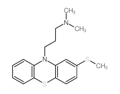 10H-吩噻嗪-10-丙胺,N,N-二甲基-2-(甲硫基)- 结构式