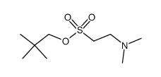 2-(二甲氨基)乙磺酸 2,2-二甲基丙酯 结构式