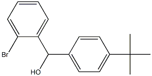 2-Bromo-α-[4-(1,1-dimethylethyl)phenyl]benzenemethanol 结构式