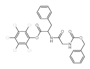 L-Phenylalanine,N-[N-[(phenylmethoxy)carbonyl]glycyl]-, pentachlorophenyl ester (9CI) 结构式