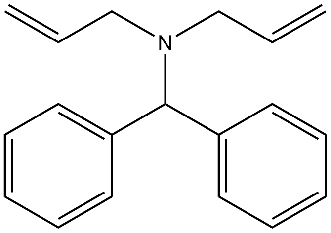 α-苯基-N,N-二-2-丙烯-1-基苯甲胺 结构式