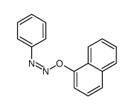 Diazene, 1-(1-naphthalenyloxy)-2-phenyl- 结构式
