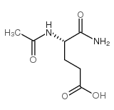 N-乙酰基-L-异谷氨酰胺 结构式