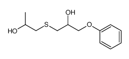 1-[(2-羟丙基)硫代]-3-苯氧基-2-丙醇 结构式