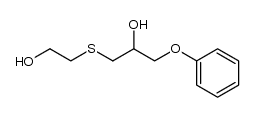 2-Propanol, 1-[(2-hydroxyethyl)thio]-3-phenoxy- 结构式