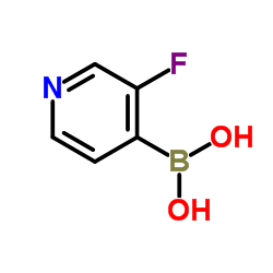 3-氟吡啶-4-硼酸 结构式