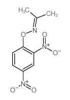 丙酮 O-(2,4-二硝基苯基)肟 结构式