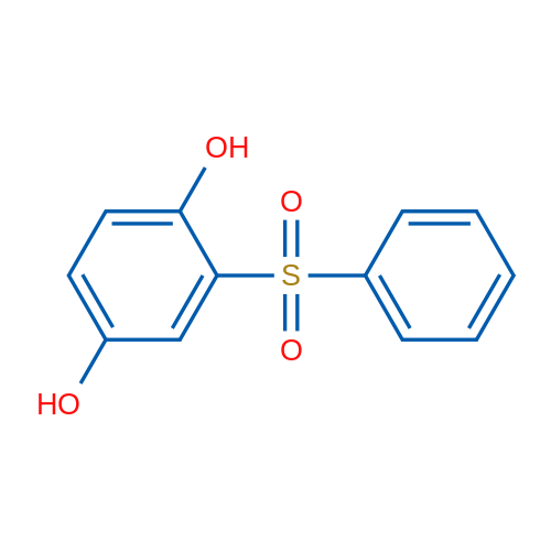 2-(苯磺酰基)-1,4-苯二醇 结构式