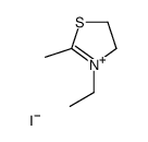 3-乙基-2-甲基-2-噻唑碘化物 结构式