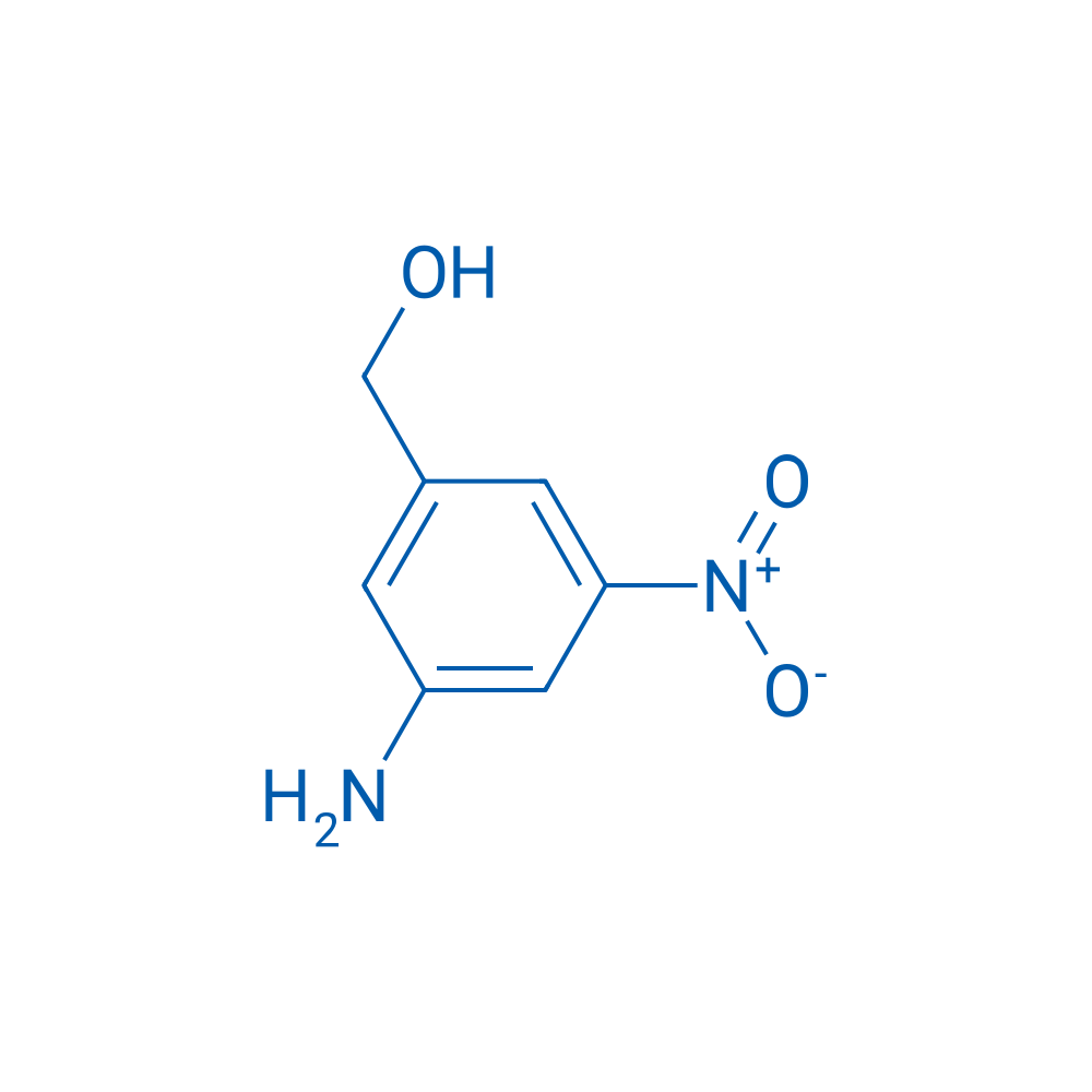 3-氨基-5-硝基苯甲醇 结构式