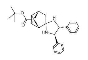 Spiro[(2-exo)-7-氮杂双环[2.2.1]庚-5-烯-2,2'-咪唑烷]-7-羧酸,4',5'-二苯基-,1,1-二甲基乙酯,(1α,2β,4α,4'R,5'R)- 结构式