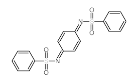 N,N'-2,5-环己二烯-1,4-二亚基双苯磺酰胺 结构式
