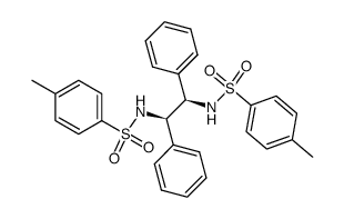 (1R,2R)-N,N'-二-对-甲苯磺酰-1,2-二苯基-1,2-乙烯二胺 结构式