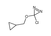 3-氯-3-(环丙基甲氧基)-3H-双吖丙啶 结构式