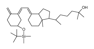 3-O-叔丁基二甲基甲硅烷基骨化二醇 结构式