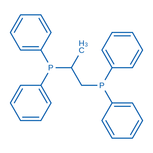 1,2-双(二苯基膦基)丙烷 结构式