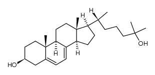 9β,10α-胆甾-5,7-二烯-3β,25-二醇 结构式