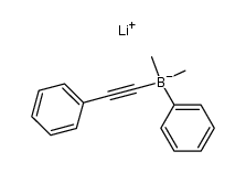 Borate(1-), dimethylphenyl(phenylethynyl)-, lithium, (T-4)- (9CI) 结构式