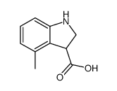 4-甲基吲哚啉-3-羧酸 结构式