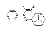 (Z)-3-(1-金刚烷亚氨基)-2-甲基-3-苯基丙-1-烯-1-酮 结构式
