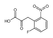 4-氟-2-硝基-α-氧代苯丙酸 结构式