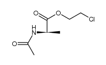 N-乙酰-D-丙氨酸 2-氯乙酯 结构式