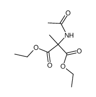 2-乙酰氨基-2-甲基丙二酸二乙酯 结构式