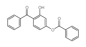 苯甲酸(4-苯甲酰基-3-羟基苯基)酯 结构式