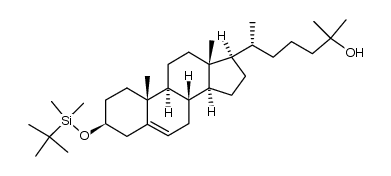 3β-(叔丁基二甲基硅氧基)胆甾-5-烯-25-醇 结构式