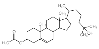 25-羟基胆甾-5-烯-3β-基乙酸酯 结构式