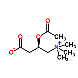 L-乙酰基肉碱 结构式