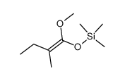 Silane, [[(1E)-1-methoxy-2-methyl-1-buten-1-yl]oxy]trimethyl- 结构式