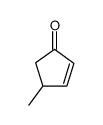 4-甲基-2-环戊烯-1-酮 结构式