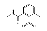 3-甲基-2-硝基 - 苯甲酸甲基酰胺 结构式