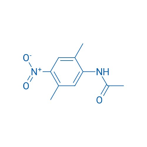 N-(2,5-二甲基-4-硝基苯基)乙酰胺 结构式