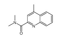 N,N,4-三甲基喹啉-2-甲酰胺 结构式