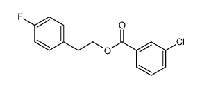 3-氯苯甲酸4-氟苯乙酯 结构式