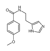 N-[2-(1H-咪唑-5-基)乙基]-4-甲氧基苯甲酰胺 结构式