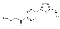 5-甲酰基-2-呋喃基苯甲酸乙酯 结构式