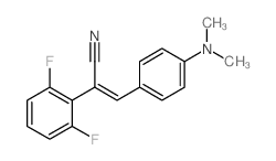 Benzeneacetonitrile, a-[[4-(dimethylamino)phenyl]methylene]-2,6-difluoro- 结构式