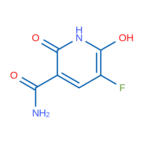 5-氟-2,6-二羟基烟酰胺 结构式
