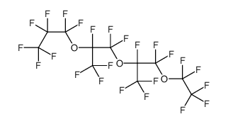 Propane, 1-[1-[difluoro(1,1,2,2,2-pentafluoroethoxy)methyl]-1,2,2,2-tetrafluoroethoxy]-1,1,2,3,3,3-hexafluoro-2-(1,1,2,2,3,3,3-heptafluoropropoxy)- 结构式