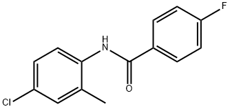 N-(4-氯-2-甲基苯)-4-氟苯甲酰胺 结构式