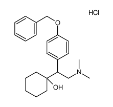 1-[2-(二甲氨基)-1-(4-苄氧基苯基)乙基]环己醇盐酸盐 结构式