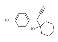 4-羟基-α-(1-羟基环己基)苯乙腈 结构式